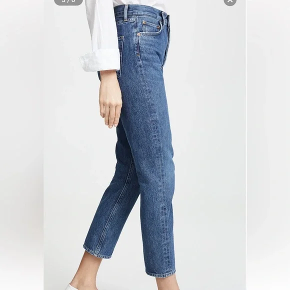 AGOLDE Riley High Rise Straight Crop Jeans - Picture 3 of 15